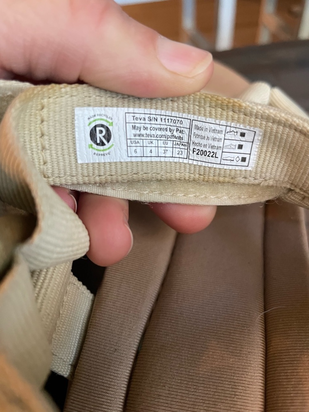 TEVA Women Jadito Platform Memory Foam Comfort Sandal 6 Tan Outdoor Festival - Picture 7 of 12
